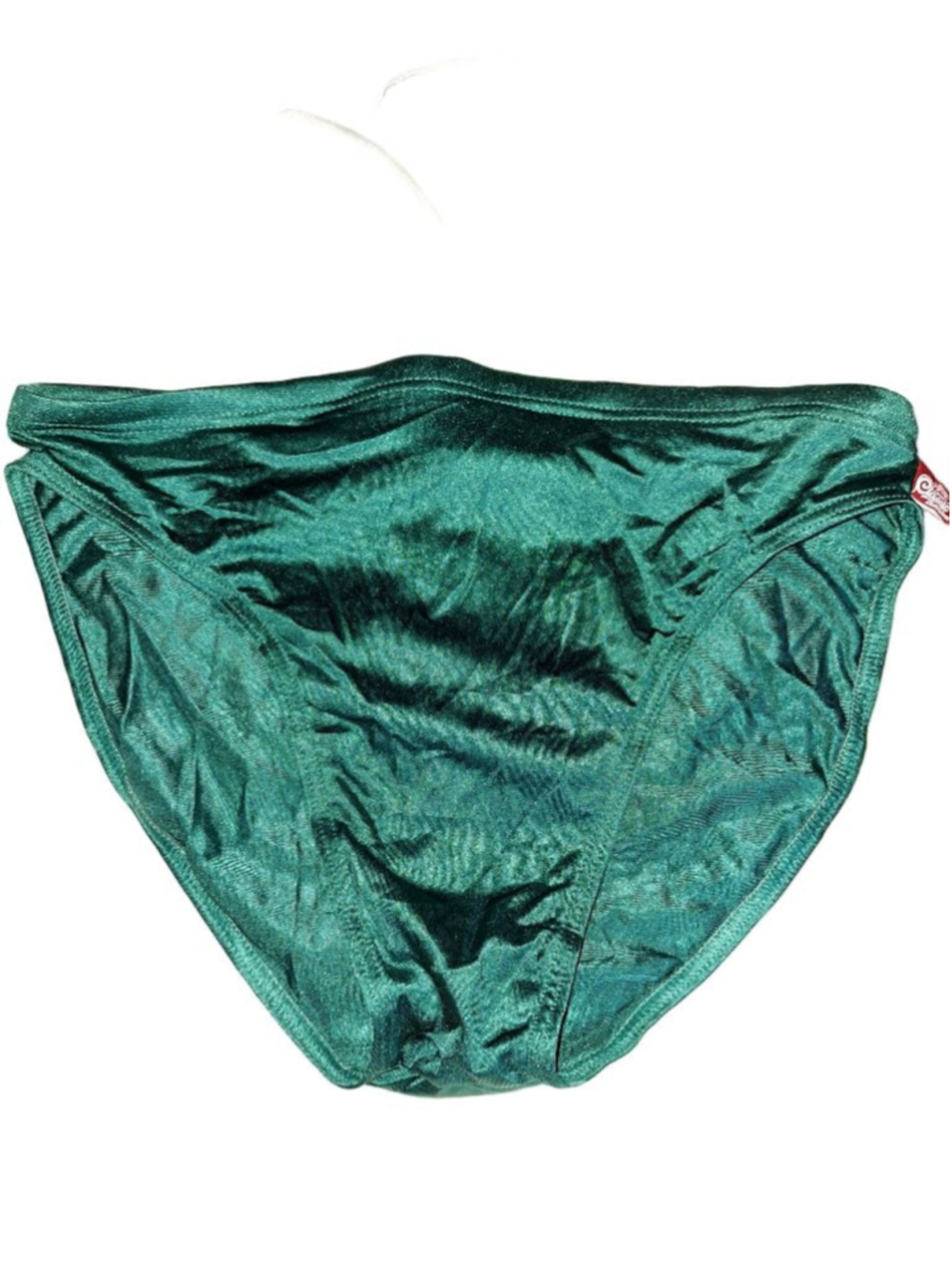 AussieBum Briefs M Green swimsuit mens shiny stretch bottoms resort beachwear